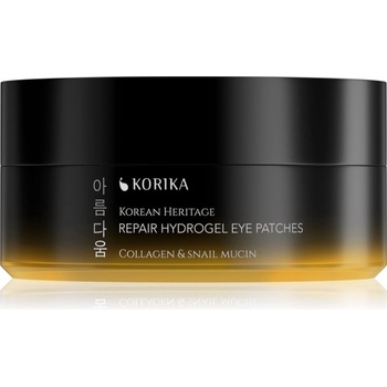 Image 1 of KORIKA Korean Heritage Collagen & Snail Mucin Repair Hydrogel Eye Patches хидрогел стелки 60 бр
