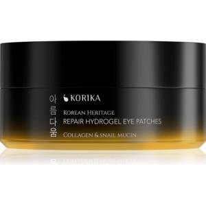 KORIKA Korean Heritage Collagen & Snail Mucin Repair Hydrogel Eye Patches хидрогел стелки 60 бр