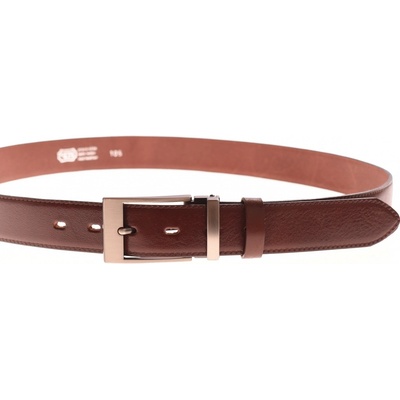 Penny Belts pánský společenský kožený opasek hnědý 60035-020-4-40