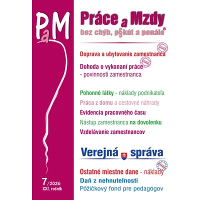 PaM č. 7 / 2026 - Doprava zamestnanca, Pohonné látky