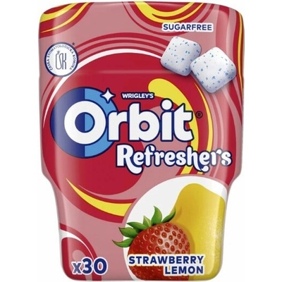 Orbit Refreshers Jahoda Citrón žuvačky 67 g