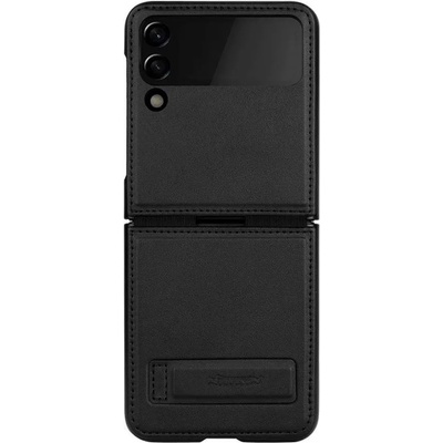Nillkin Qin Book Case - кожен калъф за Samsung Galaxy Z Flip 3 5G (черен)