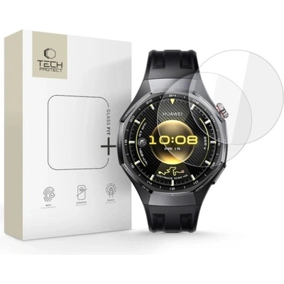Tech-Protect Протектор за Huawei Watch GT 6 Pro 46mm, Tech-Protect Glass Fit Plus 2 бр. , Прозрачен (5906302335381)