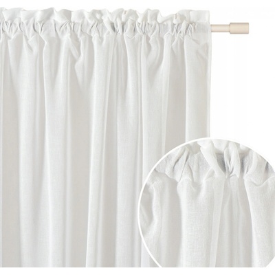Hotová záclona Room99 bílá klasická polyester 300x240 cm