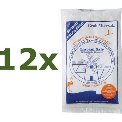 Morská soľ hrubá zo Sicílie WWF Natura 2000 Trapani Sale 12 x 1 kg
