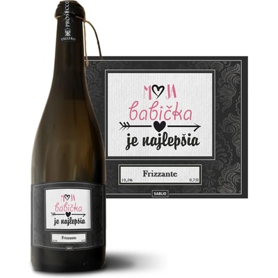 Sablio Moja babička je najlepšia Prosecco biele suché šumivé víno 10,5 % 0,75 l (holá fľaša)
