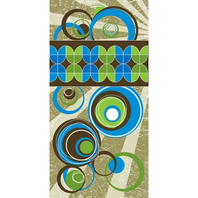 Dimex S-207 vliesová fototapeta na zeď Retro Blue rozměry 110 x 220 cm