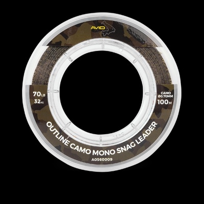 Avid Carp Outline Camo Mono Snag Leader 100 m 0,7 mm 32 kg