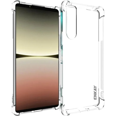 Sony Xperia 5 IV Удароустойчив ENKAY Силиконов Калъф и Протектор