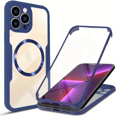 Techsuit Калъф за iPhone 13 Pro Max + калъф - ColorVerse 360 MagSafe MagSafe Series - син