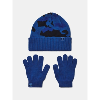 Under Armour B Beanie/Glove Combo-BLU