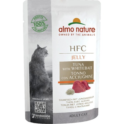 Almo Nature HFC Jelly tuňák a ančovičky 12 x 55 g