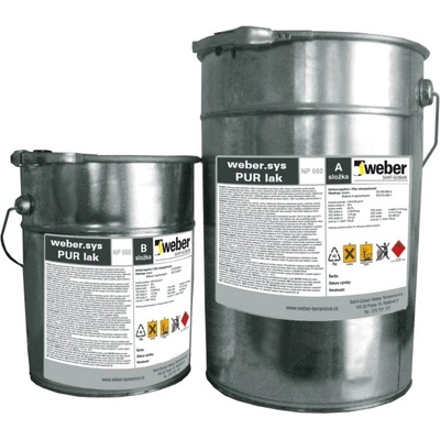 Weber weber.sys PUR lak polyuretanový lak 4,8kg 4,80kg (NP 672 4,8 (A 4, B 0,8))