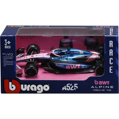 Bburago: F1 závodní vůz 1:43 Alpine A525 Gastly