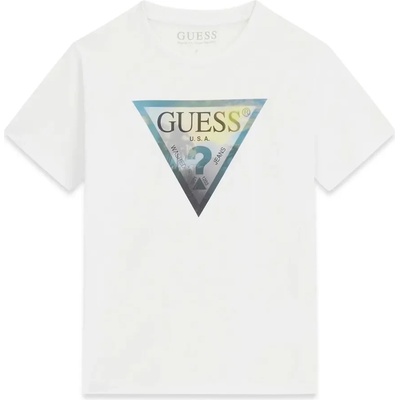 GUESS Тениска в бял цвят за момче с триъгълна холограма Guess