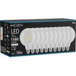 Mexen Vintis 10x LED филаментна крушка E27, G125, 12W, Неутрална - 4000K, 1560 lm, ясна (L158-E27-1240-00x10)