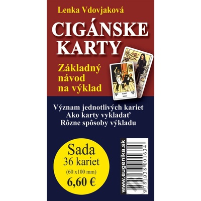 Karty - Cigánské karty karty + brožúrka Vdovjaková Lenka