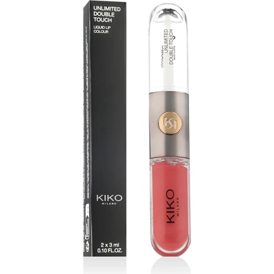 KIKO Unlimited Double Touch Liquid Lip Colour 2 x 3 ml нюанс 112 Satin Peach Rose