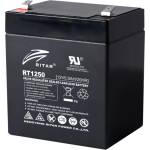 Ritar Оловна батерия RITAR, (RT1250) AGM, 12V, 5Ah, 90/ 70/ 10 1mm, Терминал 2 (RITAR-RT1250) - zettabytex