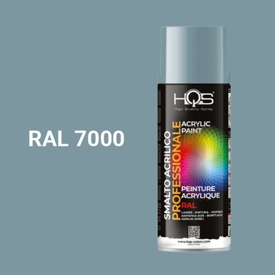 HQS akrylová farba v spreji 400 ml RAL 7000 lesklá