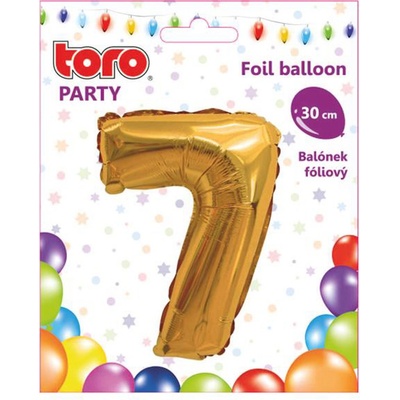 TORO Balónek foliový číslice 7 30cm