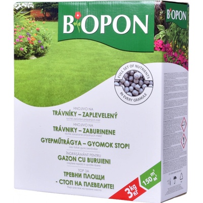 NohelGarden Hnojivo BIOPON na trávník proti plevelům 3 kg