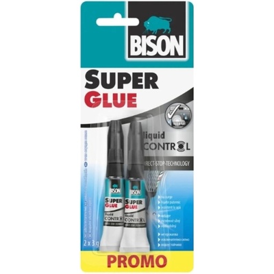 Bison Lepidlo Super Glue Control 2 x 3 g,balení 1+1 zdarma