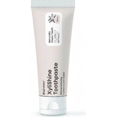 BrainMax XyliShine přírodní bělící zubní pasta s xylitolem 100 ml