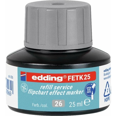 Edding FETK 25 stříbro šedý