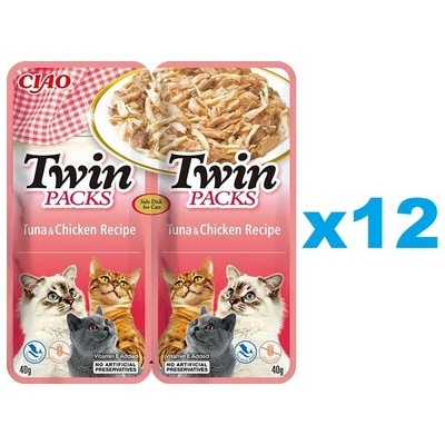 Twin Packs Tuna & Chicken in Broth 24 x 40 g
