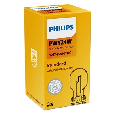 Philips Крушка, мигач philips pwy24w, 12v, 24w, 1 бр