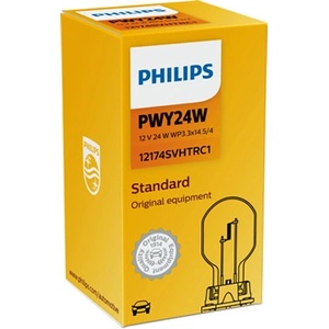 Philips Крушка, мигач philips pwy24w, 12v, 24w, 1 бр