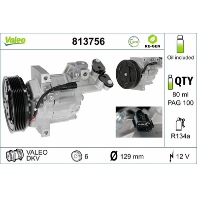Kompresor, klimatizace VALEO 813756