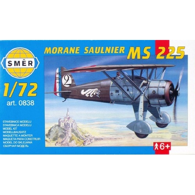 Směr Morane Saulnier MS 225 slepovací stavebnice letadlo 1:72