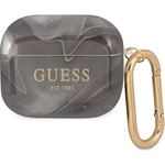 Guess GUA3UNMK калъф за AirPods 3, черен, Marble Collection (GUA3UNMK)