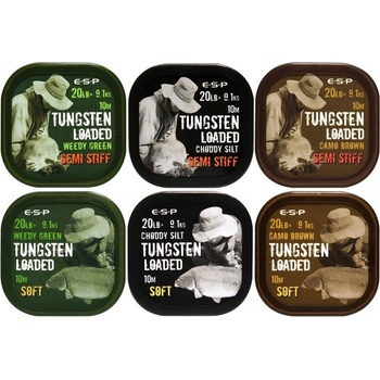 ESP Tungsten Loaded 10m 20lb 9,1kg Camo Brown Soft