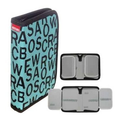 Maxima Ученически несесер maxima 21х14х4 см Черен Релефен