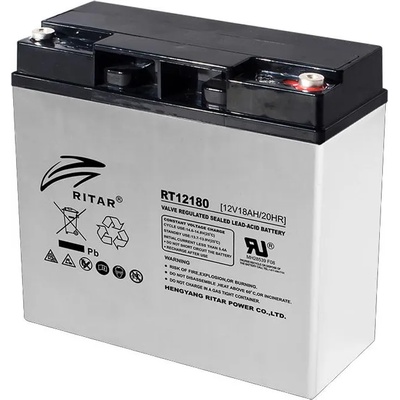 Ritar Оловна батерия RITAR, (RT12180) AGM, 12V, 18Ah, 181 /76 /167 mm, F13(M5)