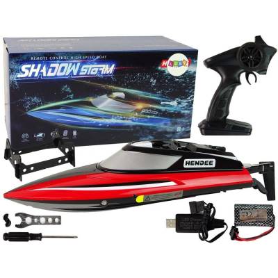 Tomido RC červený motorový člun 2.4G 20-25 km/h