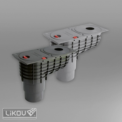 Likov Geiger s dolní výpustí suchý 125 x 110 mm černý – Zboží Mobilmania