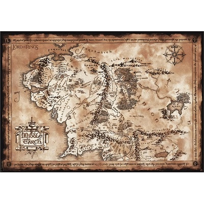 Mapa Středozemě – Zboží Dáma