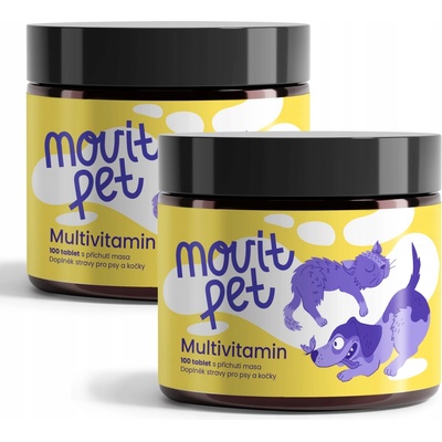 Movit PET Multivitamin s příchutí masa 100 tbl