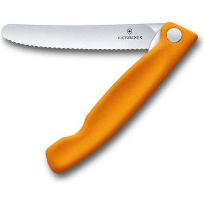 Victorinox Кухненски нож Victorinox Swiss Classic, 11 см, неръждаема стомана, сгъваем, оранжев (6.7836.F9B)