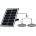 ELMARK СОЛАРНИ led ОСВЕТИТЕЛИ 2x5w ip65, ЧЕРЕН (98sol318)