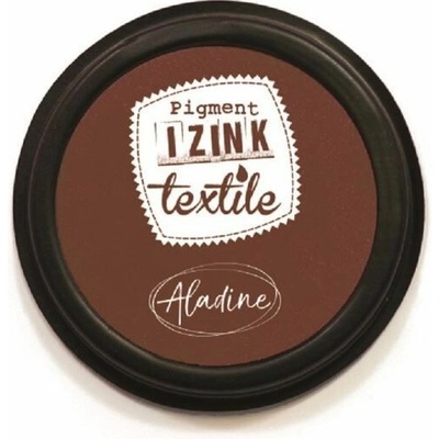 Aladine Izink textilní razítkovací polštářek hnědý