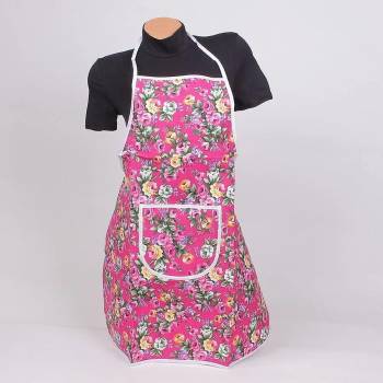 Image 1 of Готварска престилка във виолетово с рози