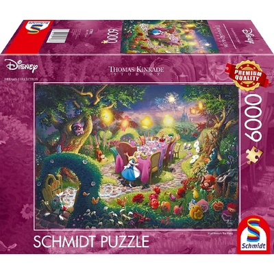 Schmidt Spiele Puzle Schmidt Thomas Kinkade Disney Mad Hatter's Tea Party 6000pc (sch57398)