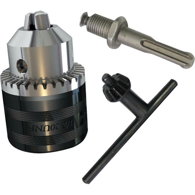 Sklíčidlo zubové závitové Richmann 1,5-13 mm 1/2-20UNF + redukce SDS plus