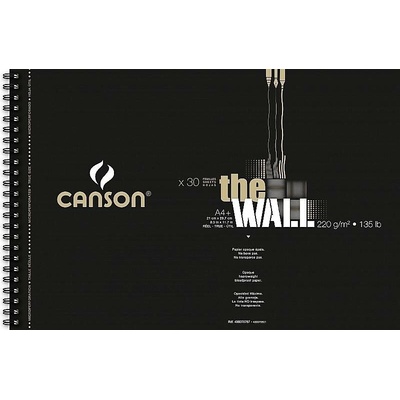 Grafický papír Canson The Wall - kroužkový blok A4+ 200 g 30 listů