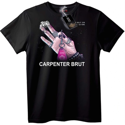 NOONEBRAND Тениска Carpenter Brut Point Фестивал - M, White
